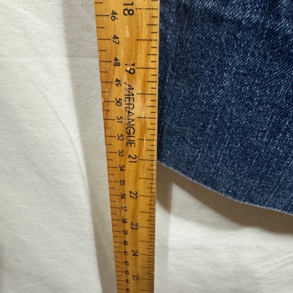 Levi's 515 Capri Pants Womens Size 12 Blue Denim Stretch Straight Western - Picture 7 of 11